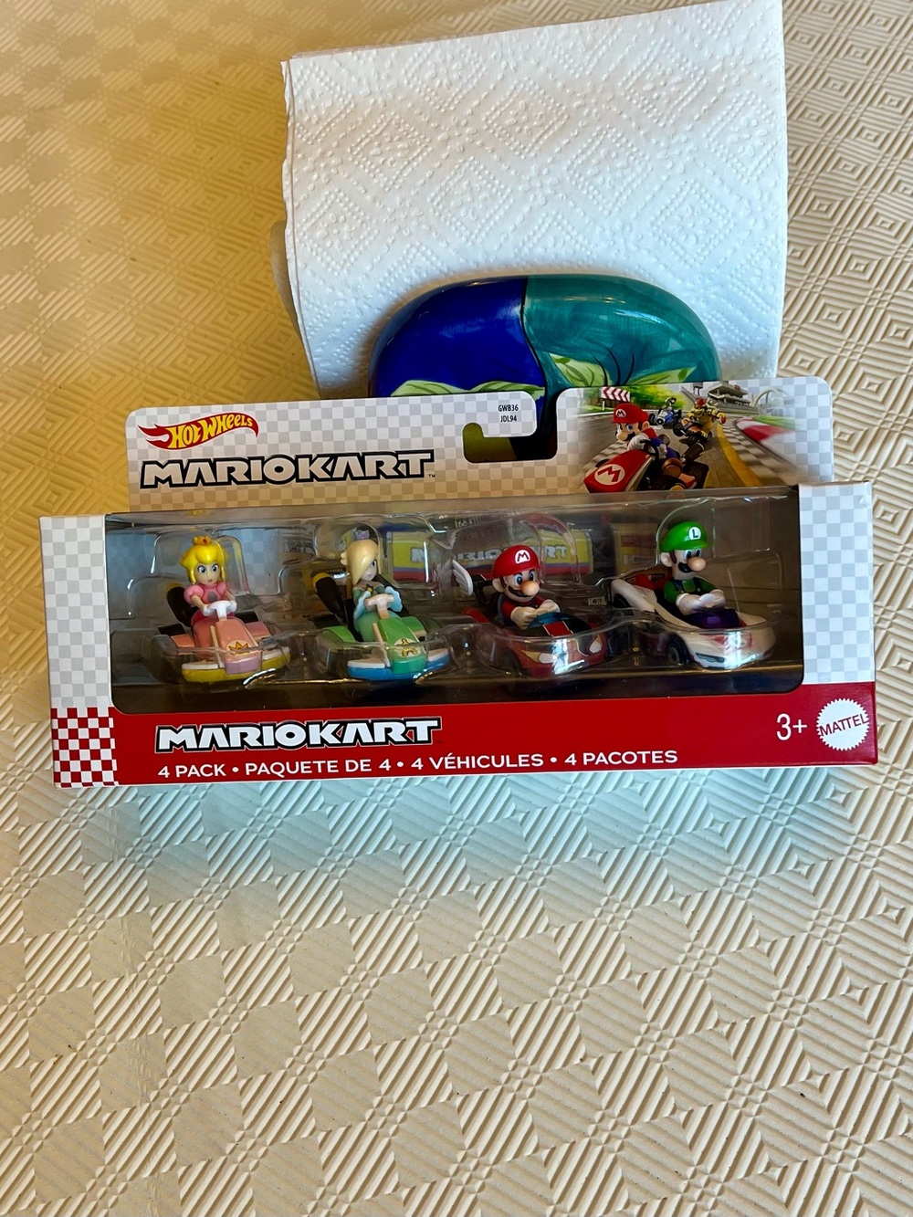 Mattel Hot Wheels Mario Kart 4-Pack – Princess Peach, Rosalina, Mario & Luigi